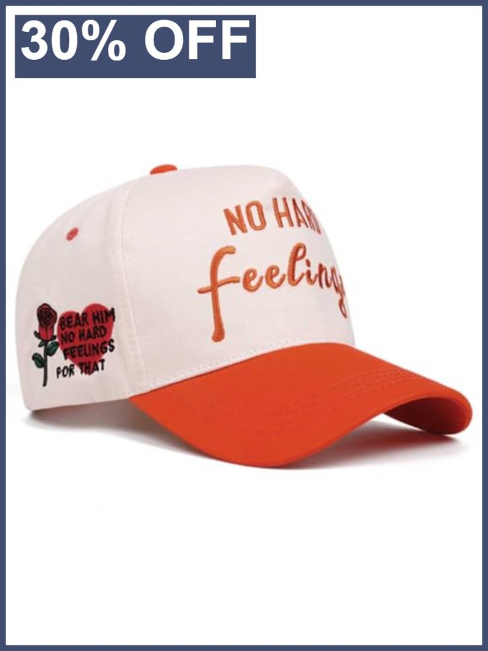 Funny Hat No Hard Feelings Trucker Hat Vintage Baseball Cap Unisex
